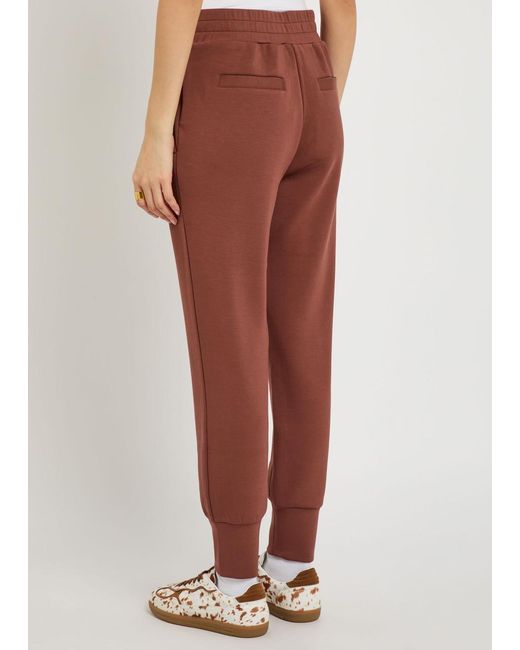 Varley Red The Slim Cuff 27.5 Stretch-Jersey Sweatpants