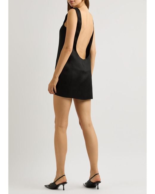 Saint Laurent Black Carine 55 Patent Leather Slingback Pumps