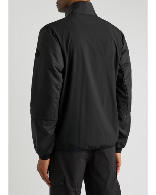 Moncler Black Logo Padded Shell Jacket for men
