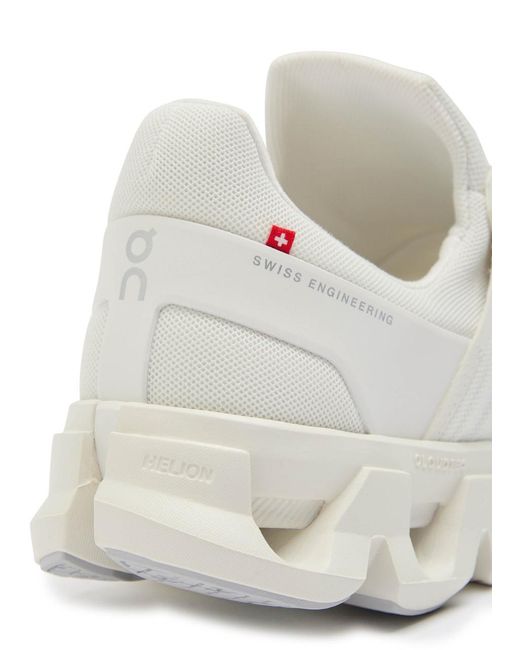 On Shoes White Cloudswift 4 Ad Panelled Mesh-Knit Sneakers for men