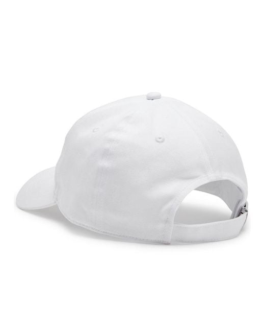 Moncler White Logo Cotton Cap for men