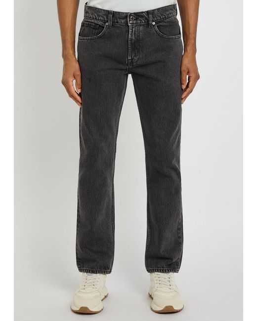 7 For All Mankind Gray Modern Straight-Leg Denim Jeans for men