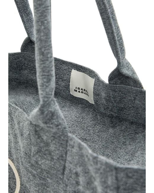 Isabel Marant Black Yenky Logo Canvas Tote