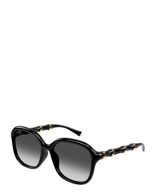 Gucci Gray Square-Frame Sunglasses