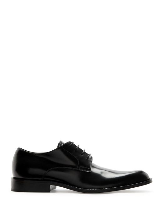 Dries Van Noten Black Leather Derby Shoes