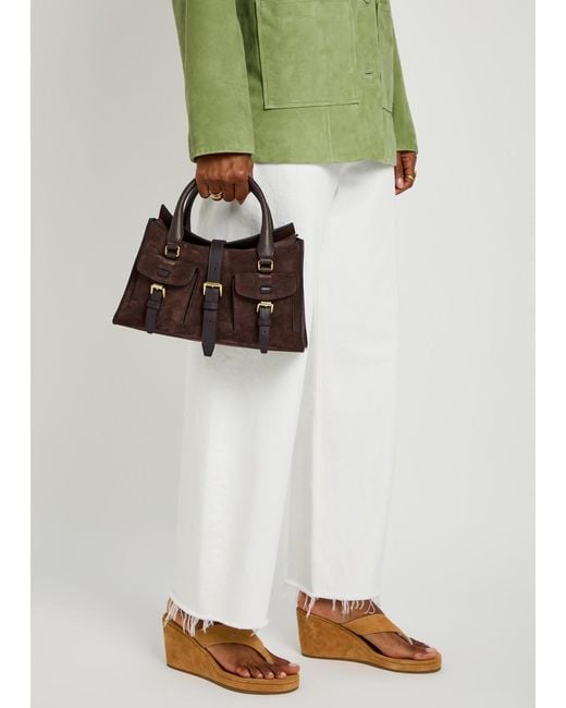 Mulberry Brown Roxanne Small Suede Cross-Body Bag
