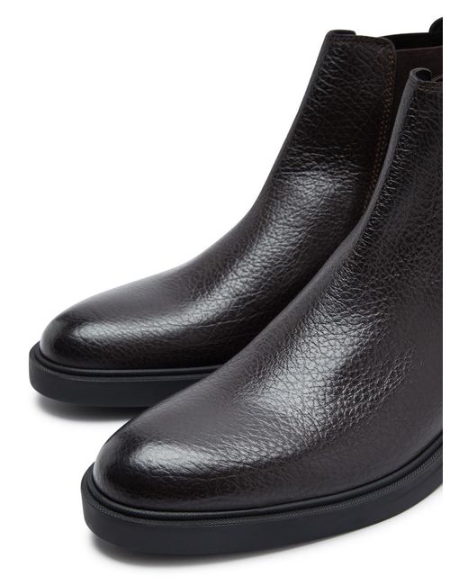 Boss Black Calev Leather Chelsea Boots for men