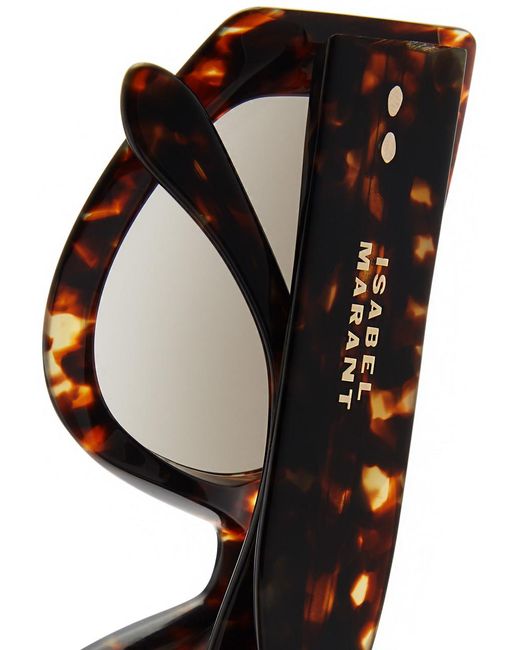 Isabel Marant Brown Oversized Cat-eye Sunglasses