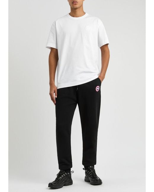 Canada Goose White Gladstone Logo Cotton T-Shirt for men