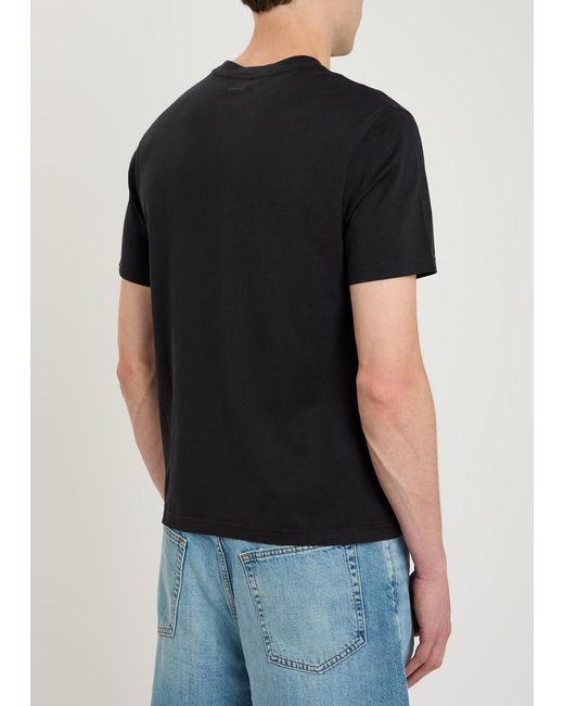 FRAME Black Cotton-Jersey T-Shirt for men