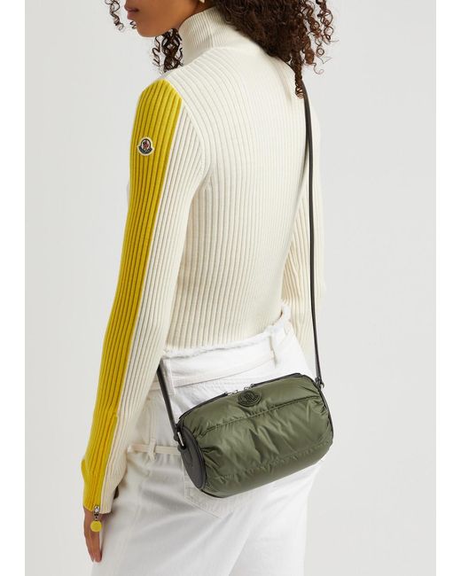Moncler Green Keoni Quilted Shell Cross-body Bag