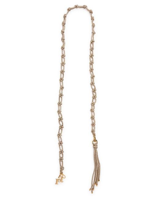 Rosantica Natural Capri Crystal-Embellished Strap