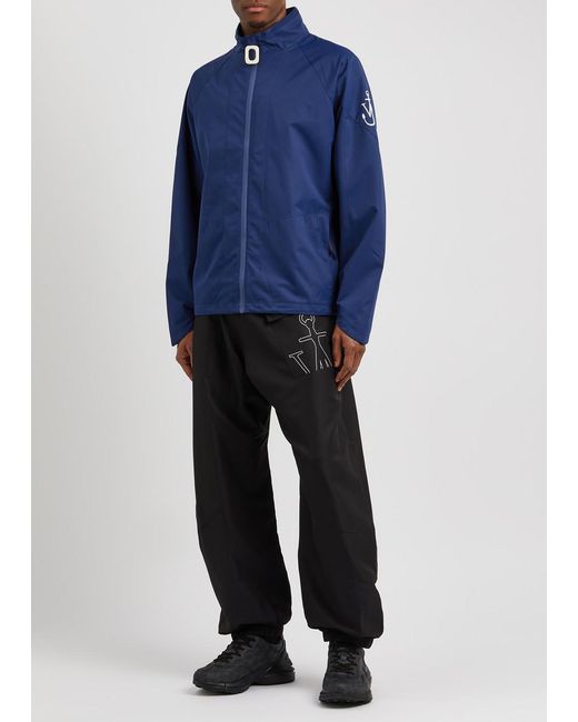 J.W. Anderson Blue Logo-print Shell Track Jacket for men