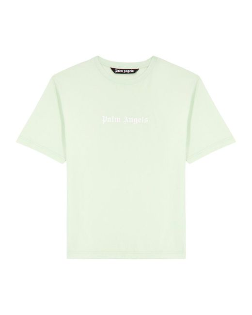 Palm Angels Multicolor Logo-print Cotton T-shirt for men