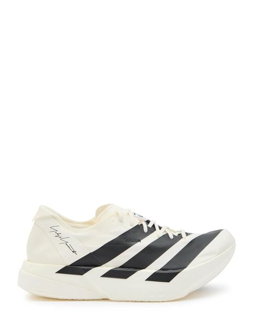 Y-3 White X Adidas Adios Pro 4 Mesh Sneakers for men