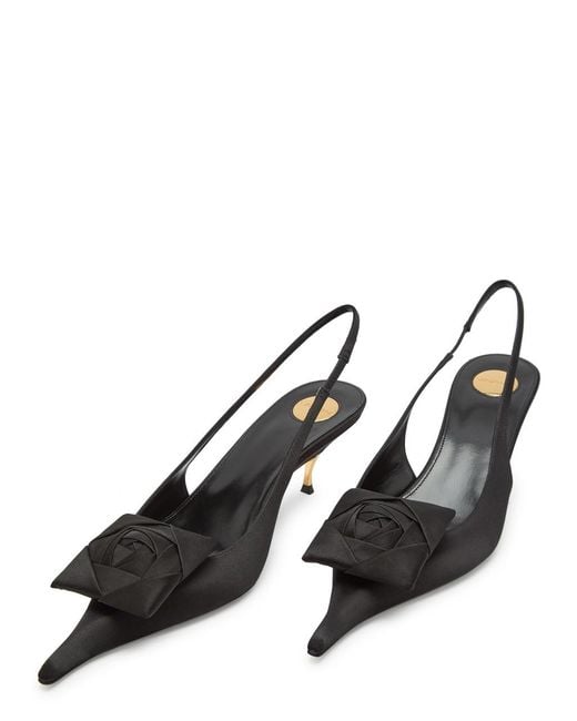 Saint Laurent Black Calf Leather Dakota 50 Sandals