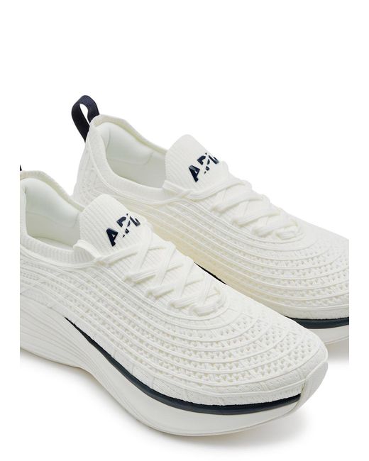 Athletic Propulsion Labs White Techloom Zipline Knitted Sneakers