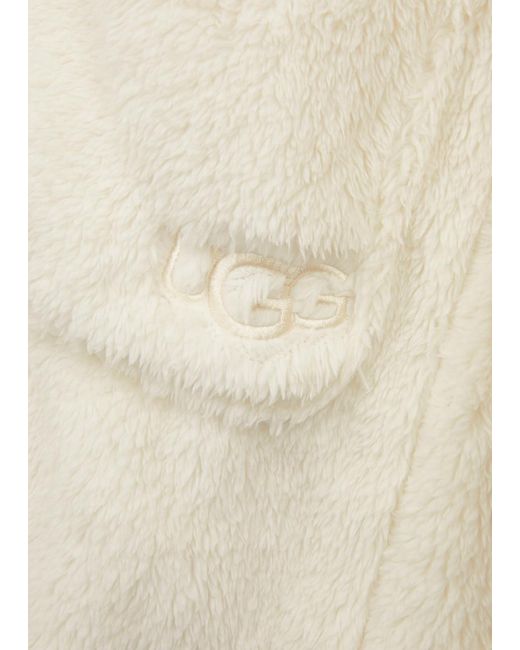 Ugg White Aarti Faux Fur Robe