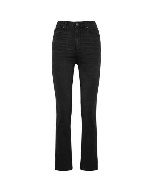 PAIGE Black Sarah Slim-Leg Jeans