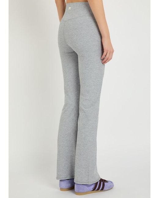 vuori Gray Elevation Rhythm Flare Stretch-Jersey Legging