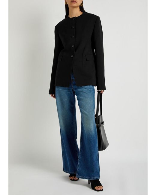 Khaite Black Jameson Woven Jacket