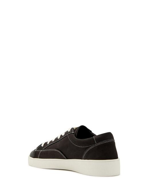 Jude Llow Black Nico Panelled Nubuck Leather Sneakers for men