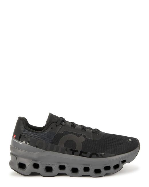 On Shoes Black Cloudmster Knitted Sneakers