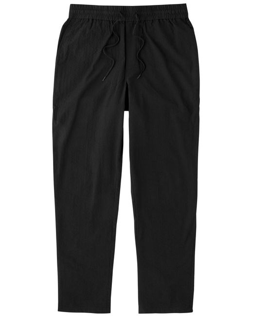 Les Deux Black Patrick 2.0 Seersucker Trousers for men