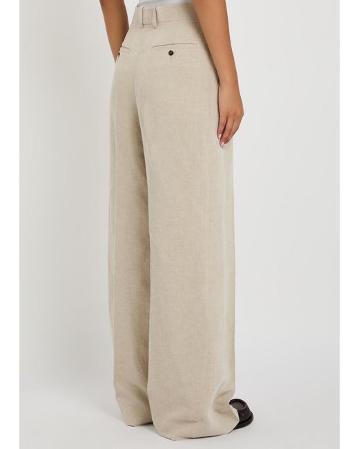 J.W. Anderson Natural Tailored Cotton And Linen-Blend Trousers