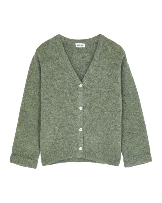 American Vintage East Brushedknit Cardigan in Green Lyst