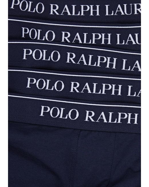 Polo Ralph Lauren Blue Stretch-cotton Trunks for men
