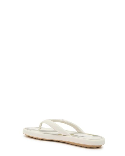 Tod's White Sand Padded Leather Sandals