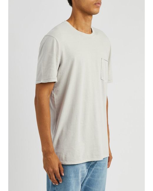 PAIGE White Ramirez Cotton T-shirt for men