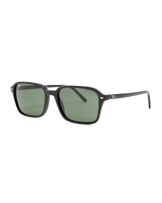 Ray-Ban Green Raimond Rectangle-Frame Sunglasses for men