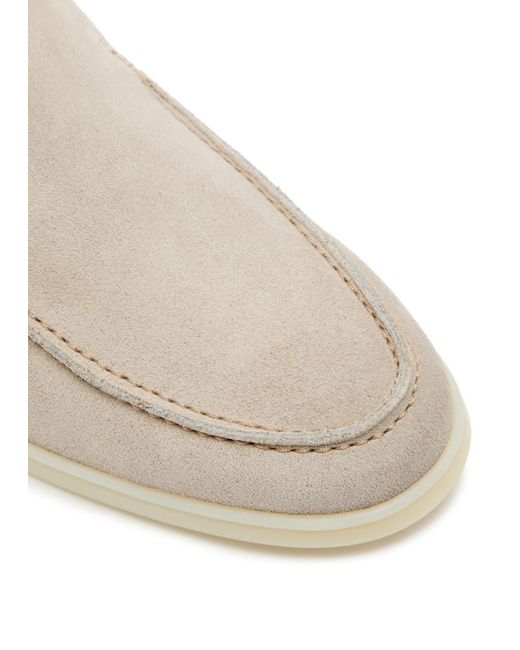 Aurélien White City Suede Loafers for men