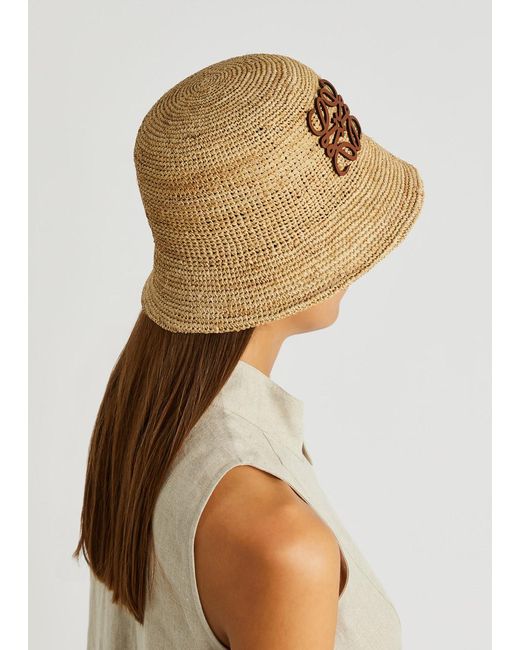 Loewe Anagram Raffia Bucket Hat in Natural | Lyst UK display picture 3