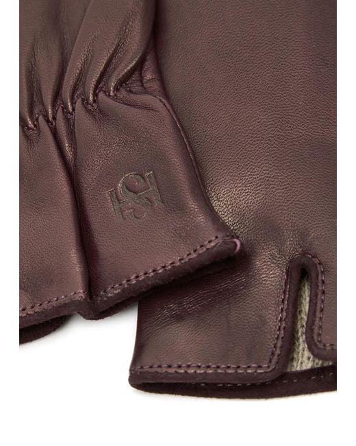Handsome Stockholm Brown Essentials Leather Gloves