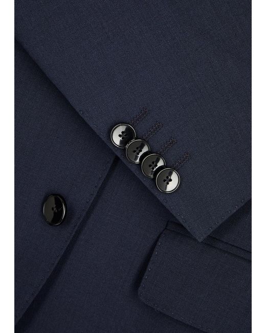 Boss Blue Stretch-Wool Blazer for men