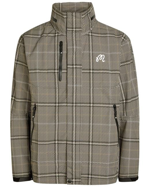 Malbon Gray Jackson Patterned Shell Jacket for men