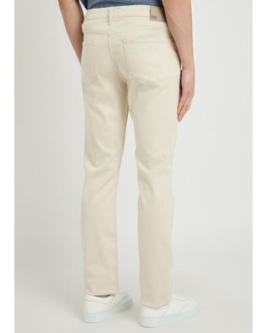 PAIGE Natural Federal Slim Straight-Leg Jeans for men
