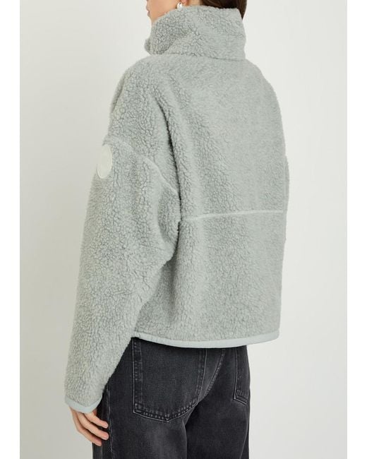 Canada Goose Green Simcoe Logo-Appliquéd Fleece Jacket