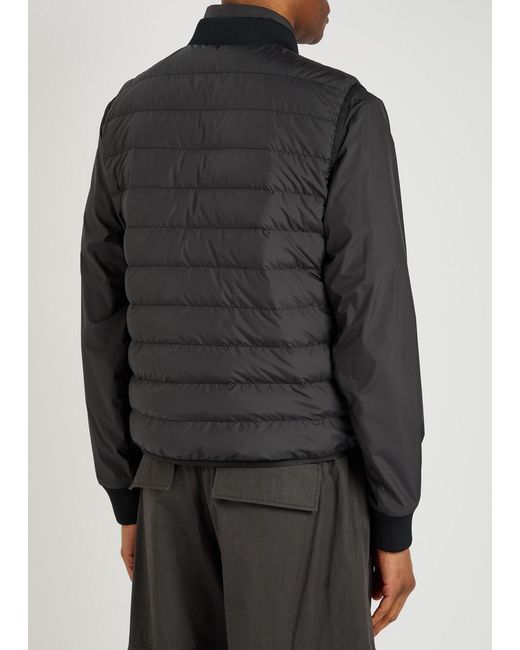 Moncler Black Verney Padded Shell Jacket for men