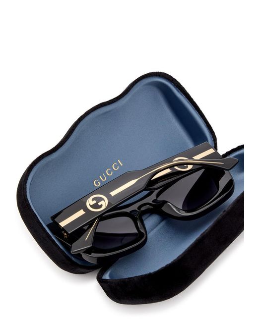 Gucci Black Cat-eye Sunglasses for men
