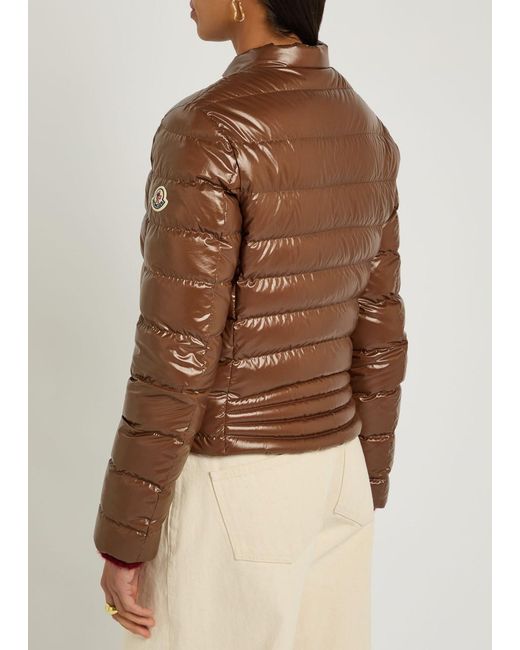 Moncler Brown 'Papillon' Down Jacket