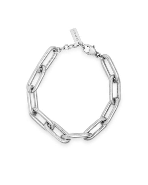 Saint Laurent Metallic Argent Chain Bracelet for men