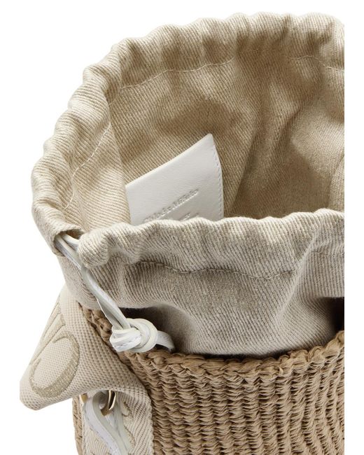 Chloé Natural Sense Small Raffia Basket Bag