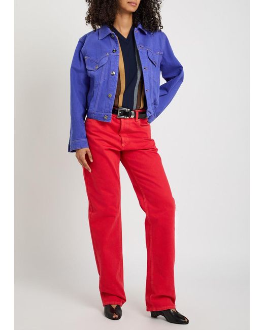 Versace Blue Blouson Denim Jacket