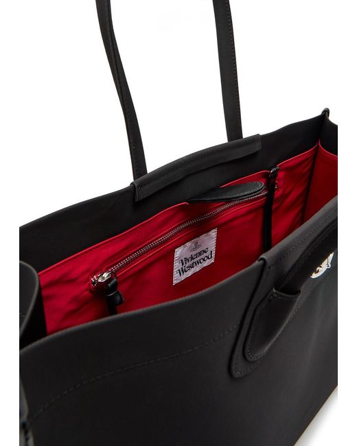Vivienne Westwood Black Troy Twill Tote Bag