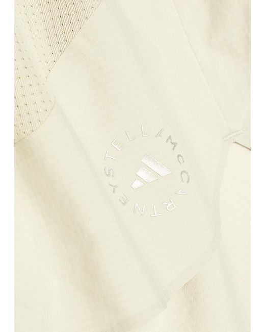 Stella McCartney Natural Adidas X Logo Shell Running Shorts