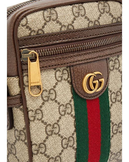 Gucci Brown Ophidia GG Monogrammed Cross-body Bag for men